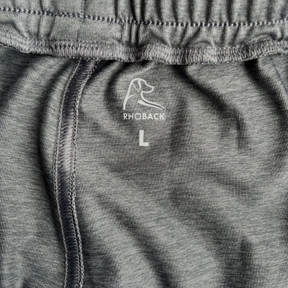 RHOBACK Mens Performance Joggers Gray Athletic Pants Large Golf Sporty Gorpcore